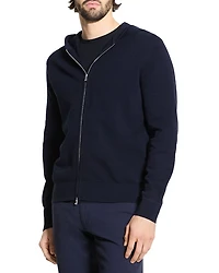 Myhlo Zip Front Knit Hoodie