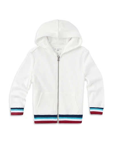 Sol Angeles Girls' Flag Zip Hoodie - Little Kid, Big Kid