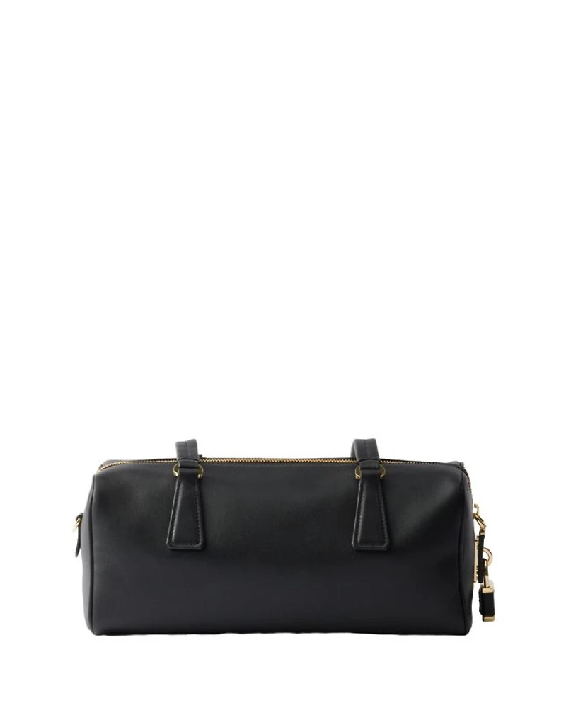 Medium Leather Top-Handle Bag with Padlock