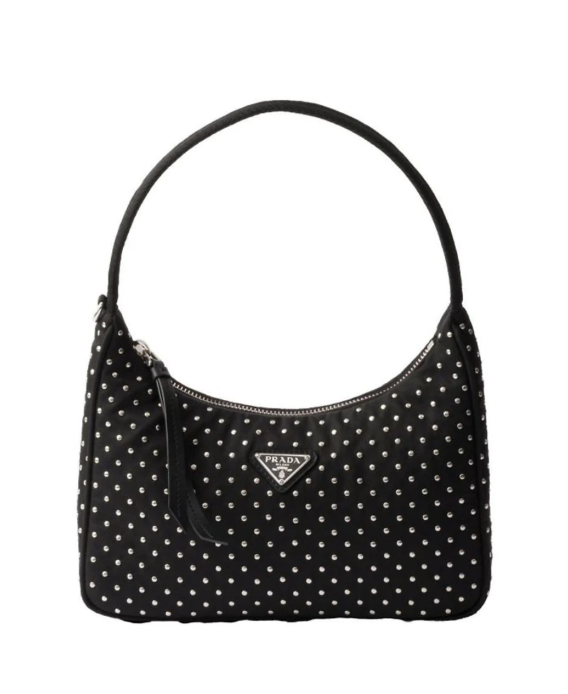 Re-Edition Re-Nylon Mini Bag with Studs