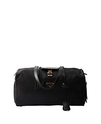 Large Re-Nylon Top-Handle Bag with Padlock