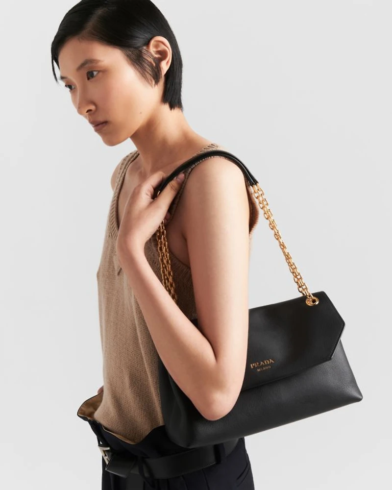 Doux Medium Leather Shoulder Bag