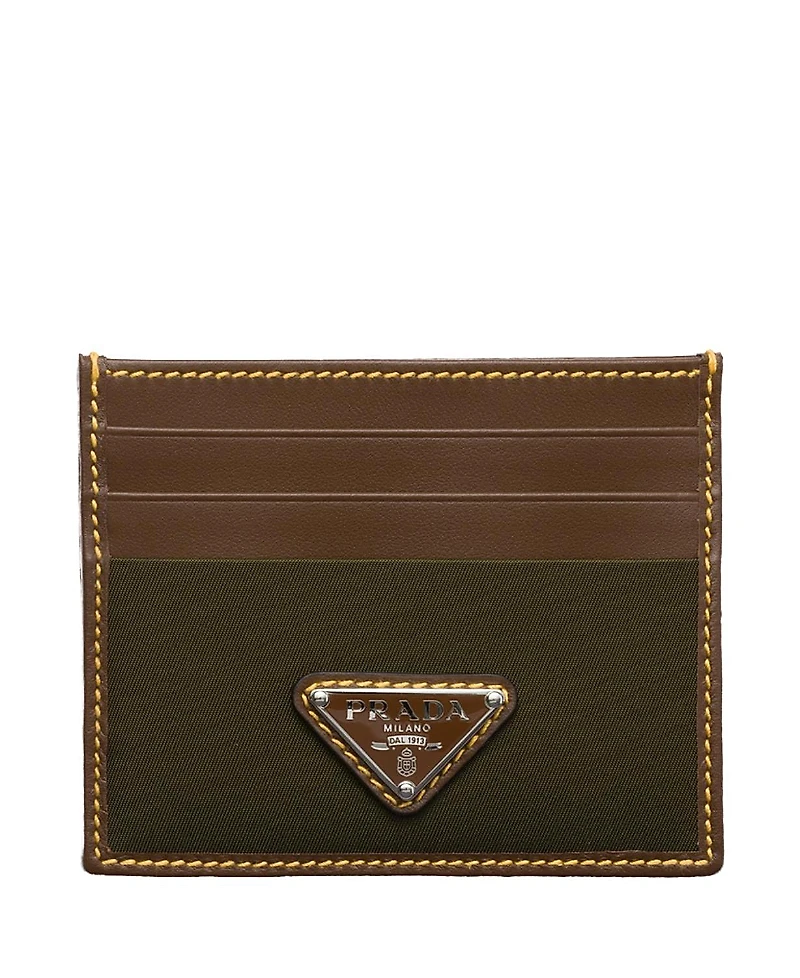 Prada Re-Nylon and Leather Card Holder