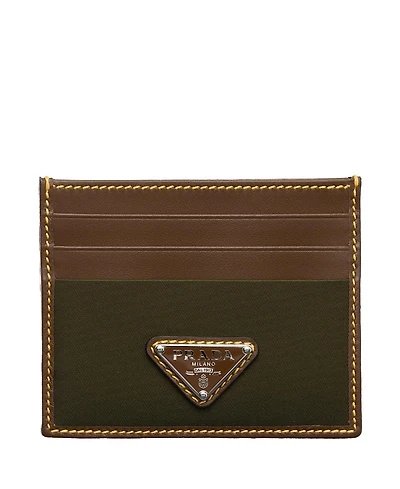Prada Re-Nylon and Leather Card Holder