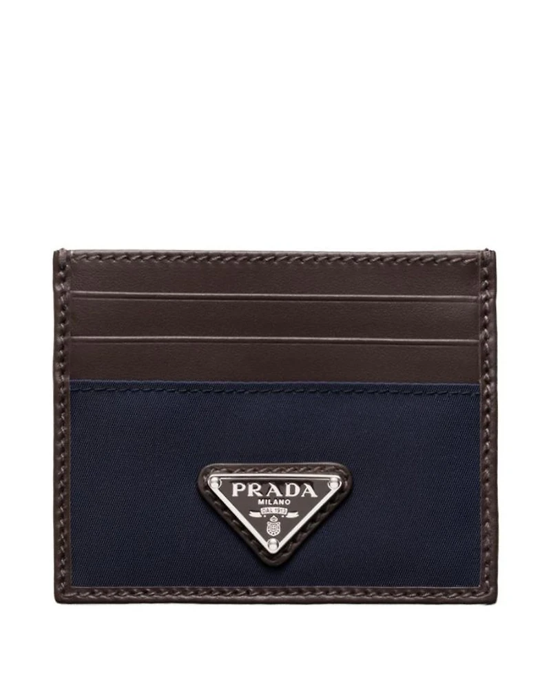 Re-Nylon and Leather Card Holder