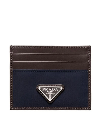Re-Nylon and Leather Card Holder