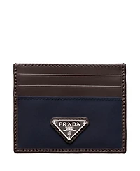 Re-Nylon and Leather Card Holder