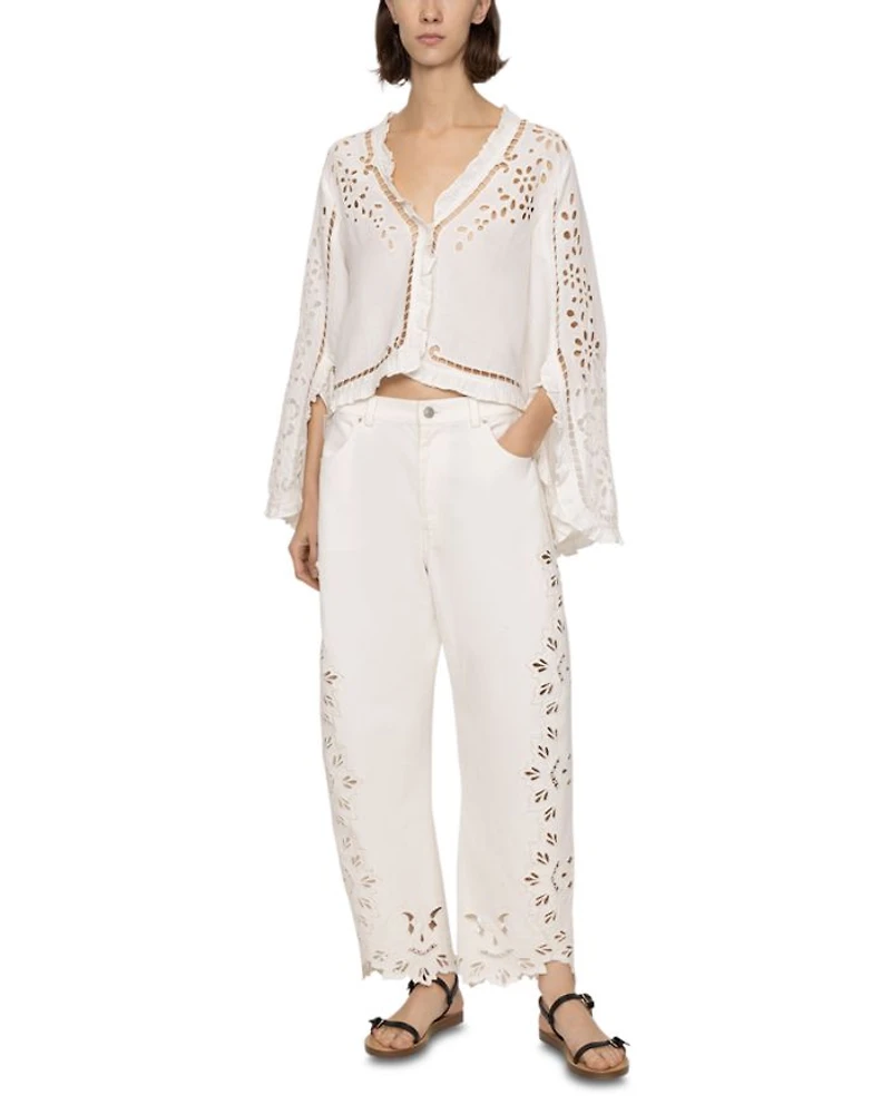 Cavina High Rise Jeans White