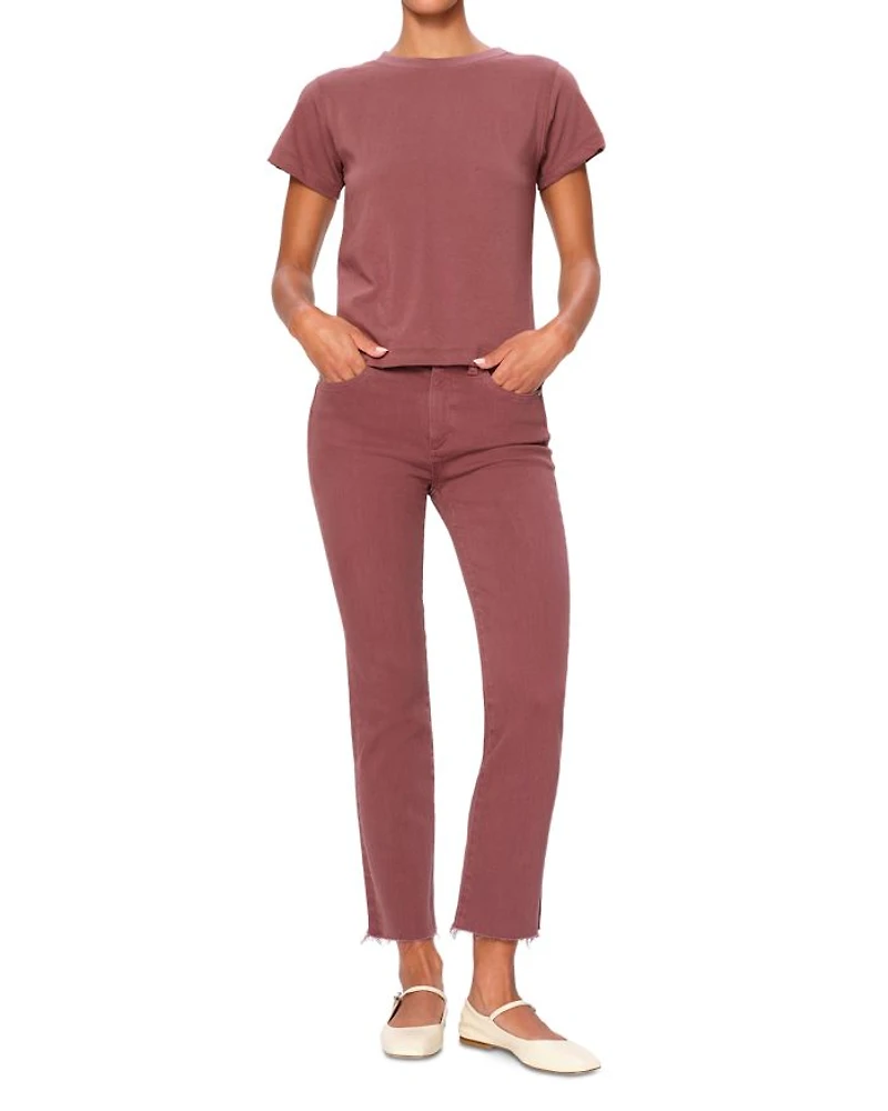 Mara Straight Mid Rise Instasculpt™ Ankle Jeans Dried Rose