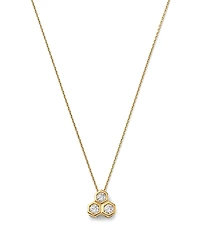 Bloomingdale's Fine Collection Diamond Honeycomb Bezel Pendant Necklace