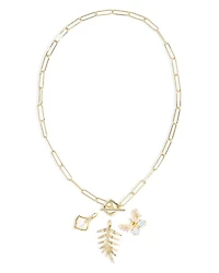 Bianca Butterfly Charm Necklace, 17"