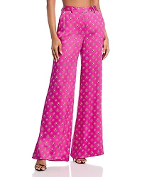 L'Agence Pilar Silk Wide Leg Pants