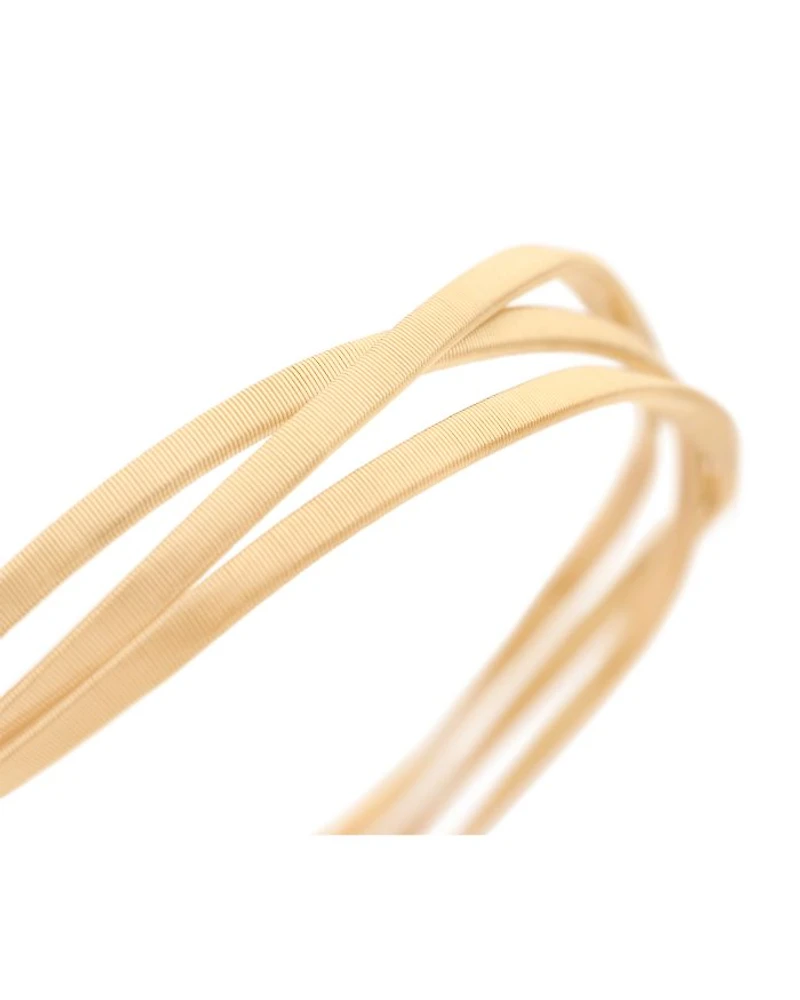 18K Yellow Gold Marrakech 3 Strand Coil Bracelet