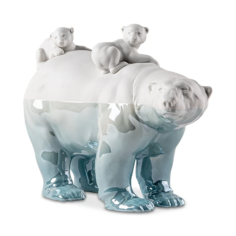 Lladro Mummy Bear and Babies, Underwater