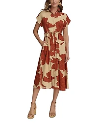 Linen Blend Shirtdress