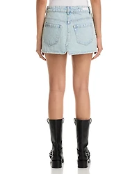 Tie Breaker Denim Mini Skirt
