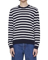 A. p.c. Matthias Striped Crewneck Sweater
