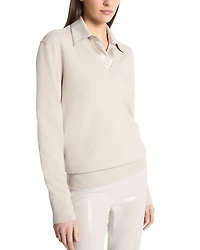 Michael Kors Collection Cashmere V Neck Sweater