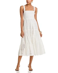 Cara Taormina Eyelet Midi Dress