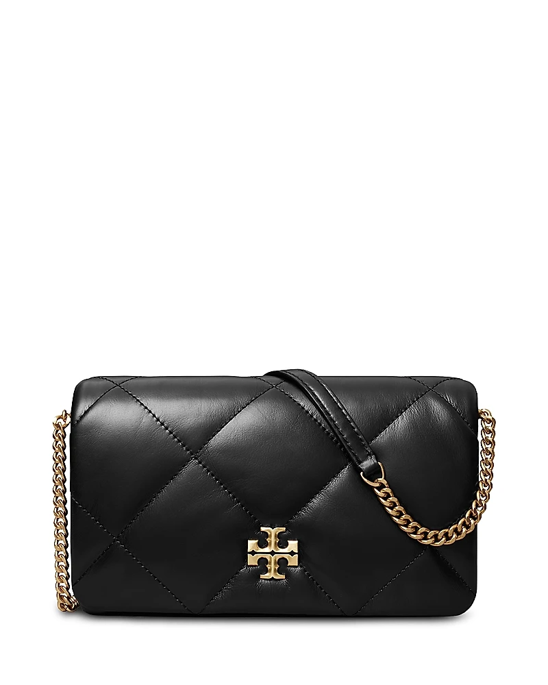 Tory Burch Kira Diamond Leather Chain Wallet