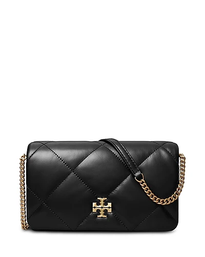 Tory Burch Kira Diamond Leather Chain Wallet