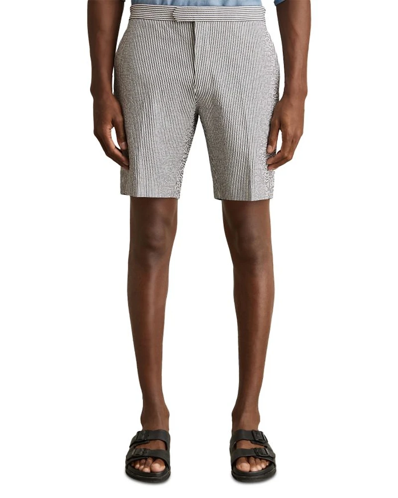 Pinstripe Seersucker 9.1" Shorts