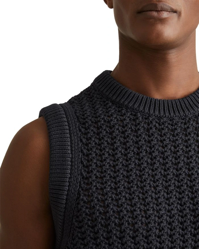 Sleeveless Crochet Vest