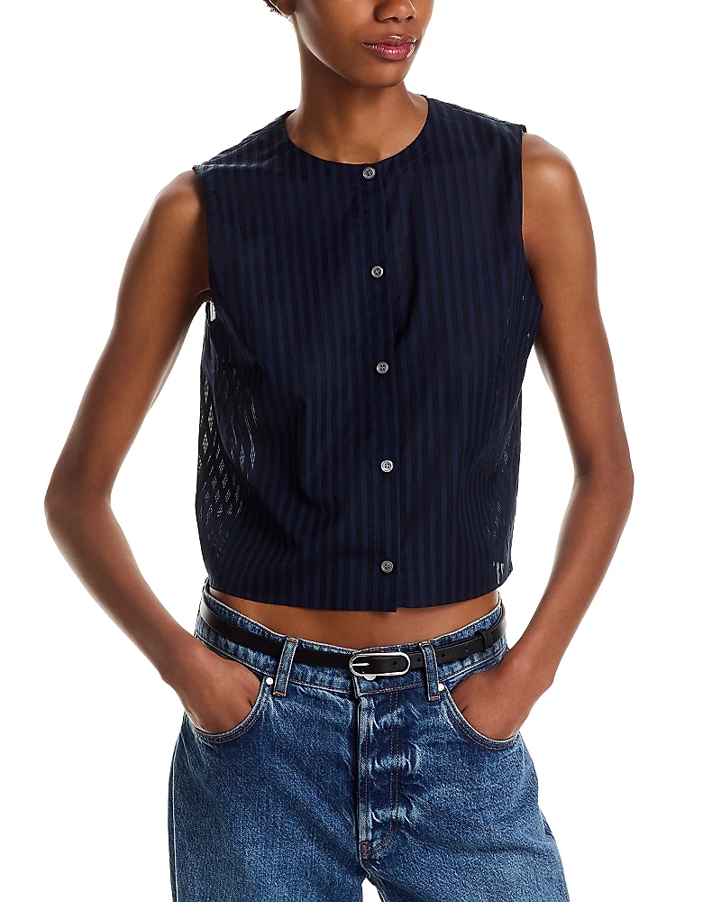 Theory Cropped Shirt
