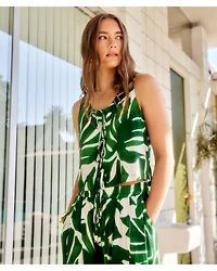 Emery Tie Front Top