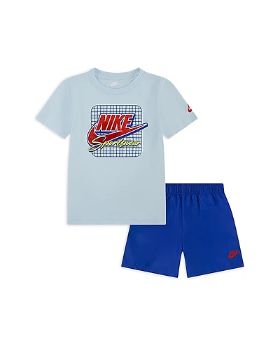 Nike Boys' Logo Tee & Shorts Set - Little Kid