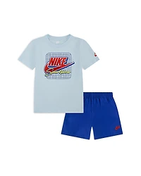 Nike Boys' Logo Tee & Shorts Set - Little Kid
