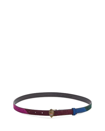 Women's Rainbow Leather Belt