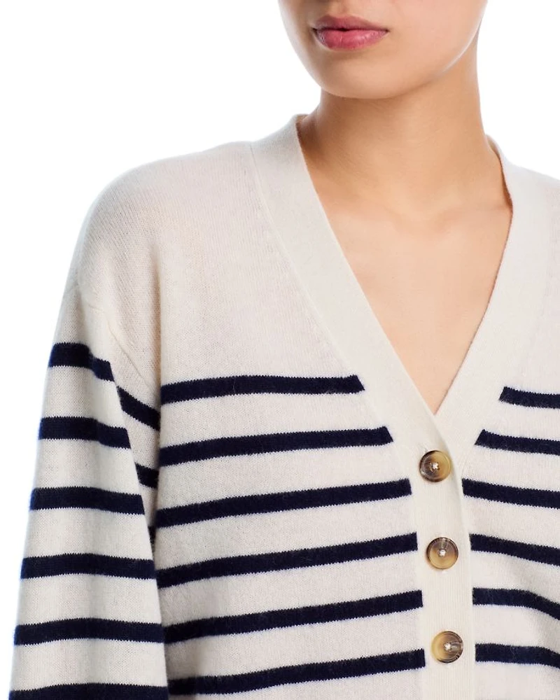 Cashmere V Neck Cardigan Sweater - Exclusive