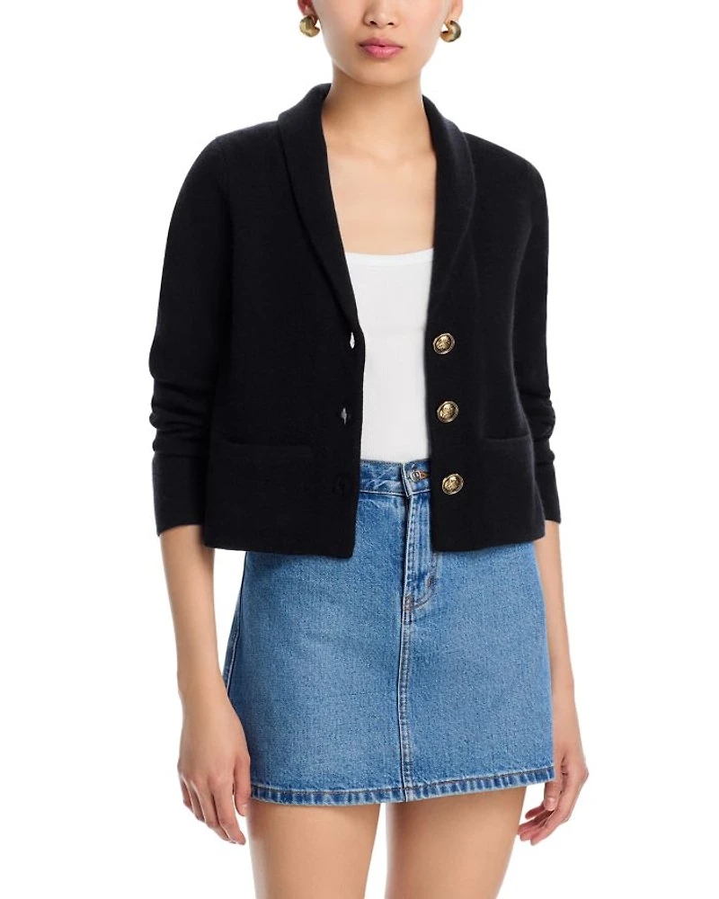 Novelty Button Cashmere Blazer - Exclusive