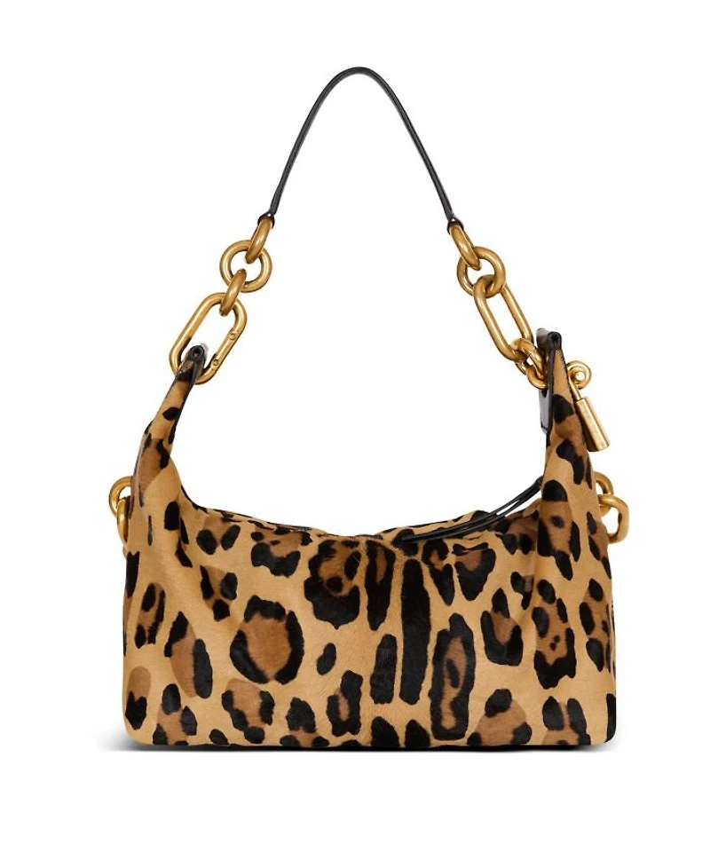 Sync Medium Leopard Print Leather Bag