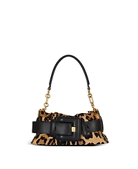 Balmain Anthem Ponyskin-Style Leopard Print Bag