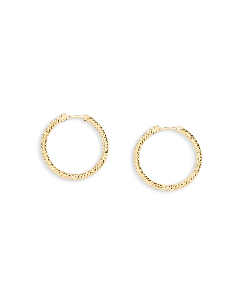 Allsaints Rope Chain Hoop Earrings