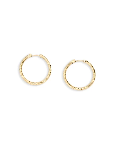 Allsaints Rope Chain Hoop Earrings