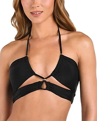 L'Agence Sirena Front Cutout Bikini Top