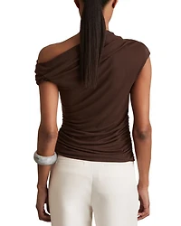 Serena Ruched Off-the-Shoulder Top