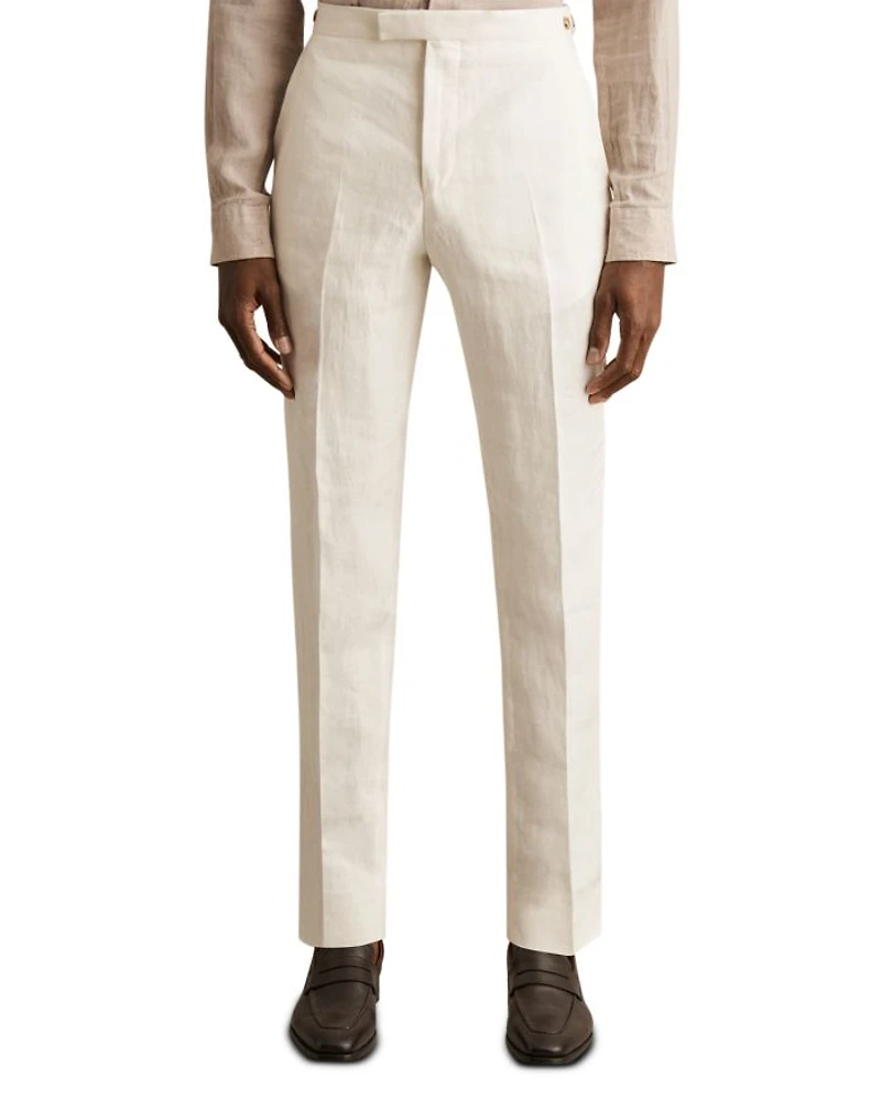 Park Linen Slim Fit Trousers