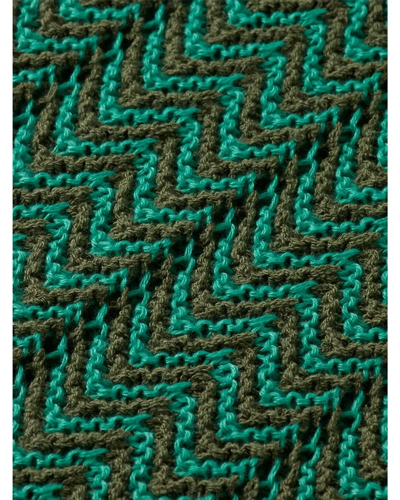 Chevron Regular Fit Short Sleeve Sweater