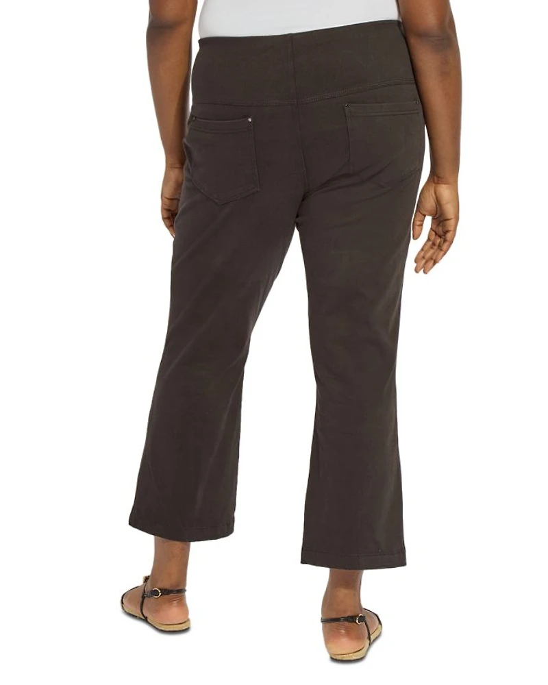 High Rise Ankle Baby Bootcut Jeans Black