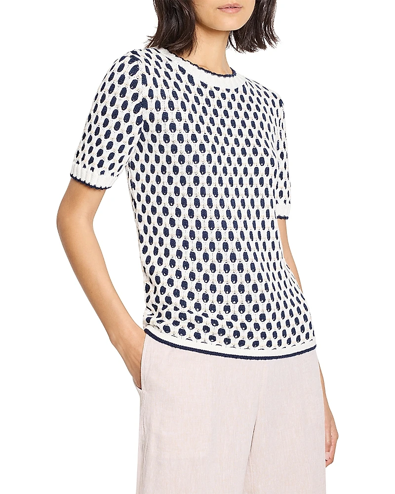 Nic+Zoe Geo Tuck Stitch Sweater