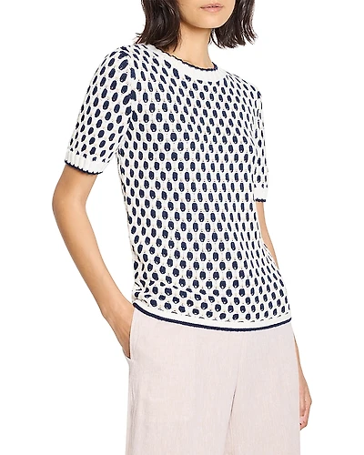 Nic+Zoe Geo Tuck Stitch Sweater