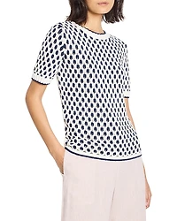 Nic+Zoe Geo Tuck Stitch Sweater