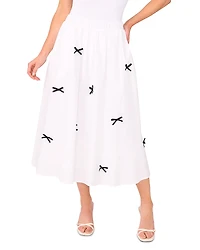 CeCe Pull On Midi Skirt