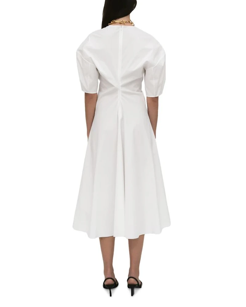 Torqued Short Sleeve Dress