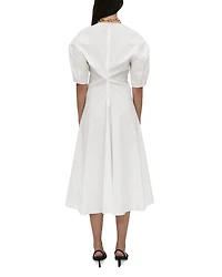 Torqued Short Sleeve Dress