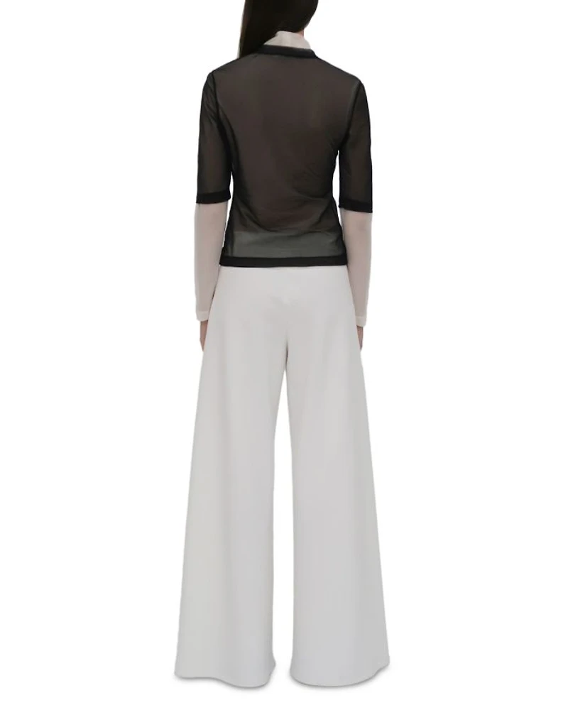Bias Cut Wide Leg Pants